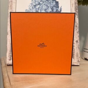 Hermes Orange Box from perfume purchase.